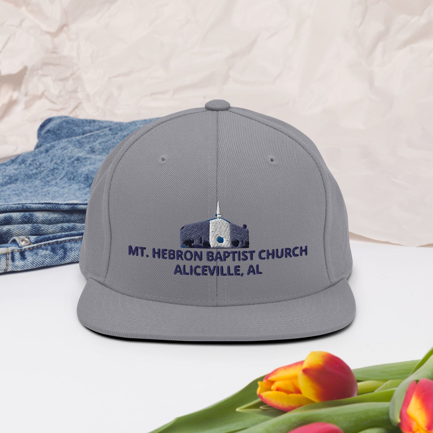 Mt. Hebron Logo | Snapback Hat (Blue)