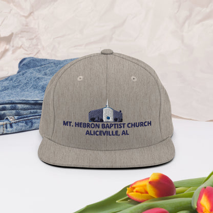 Mt. Hebron Logo | Snapback Hat (Blue)