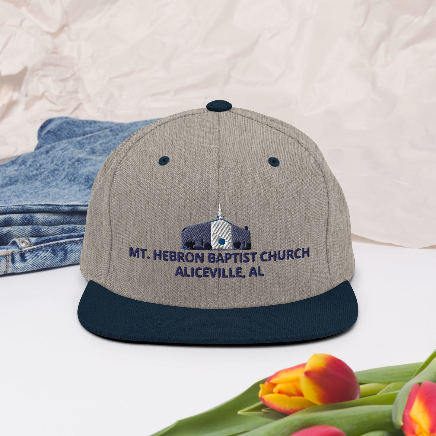 Mt. Hebron Logo | Snapback Hat (Blue)