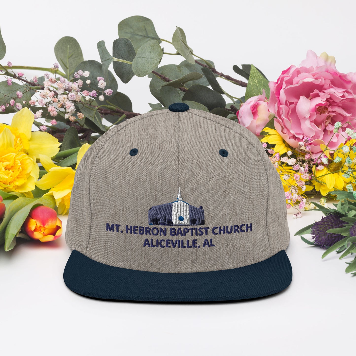 Mt. Hebron Logo | Snapback Hat (Blue)