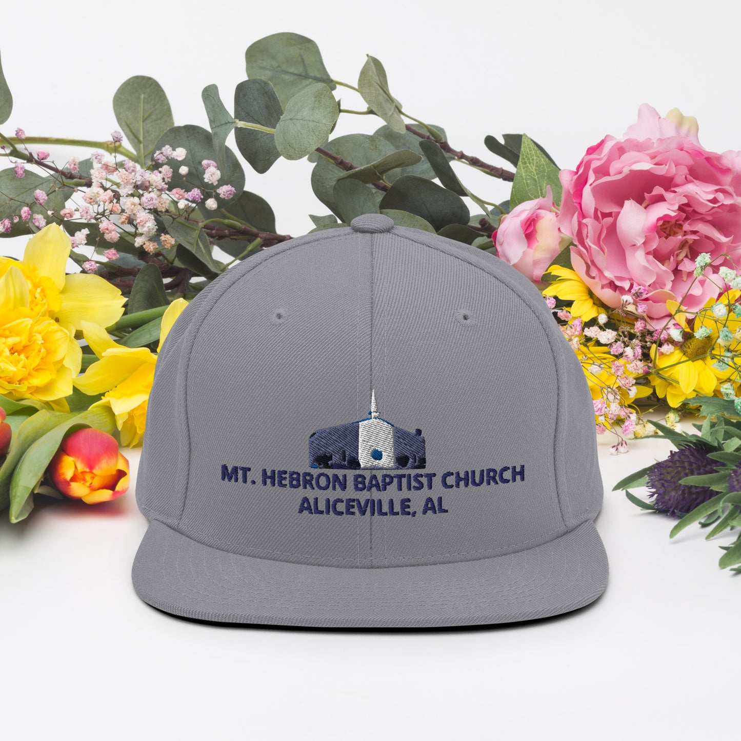 Mt. Hebron Logo | Snapback Hat (Blue)