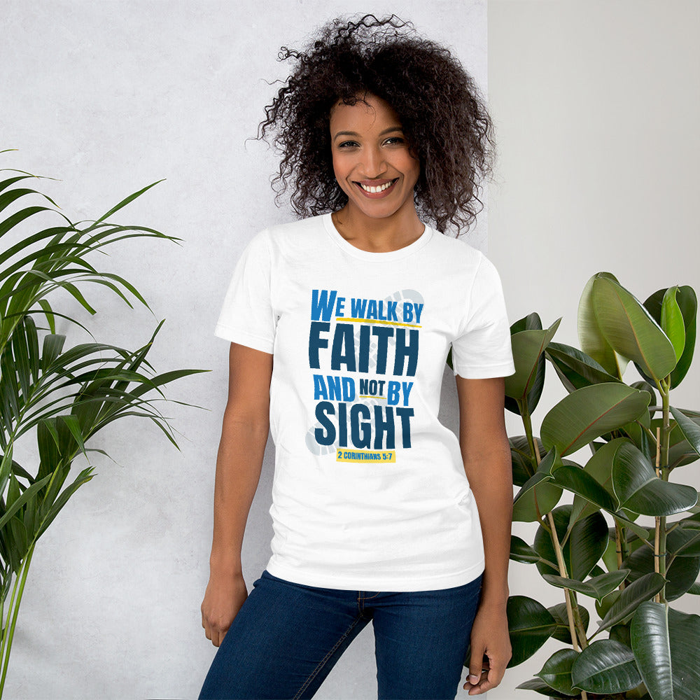 We Walk By Faith Logo Unisex T-Shirt